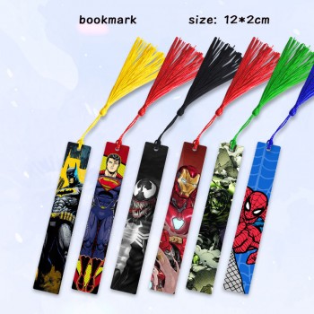 Super Hero Iron Spider-man Super Man Batman two-sided metal bookmarks