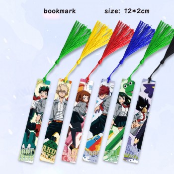 My Hero Academia anime two-sided metal bookmarks