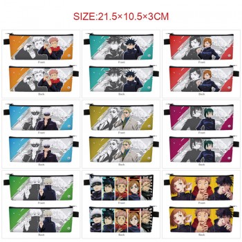 Jujutsu Kaisen anime PU zipper pen case pencil bag