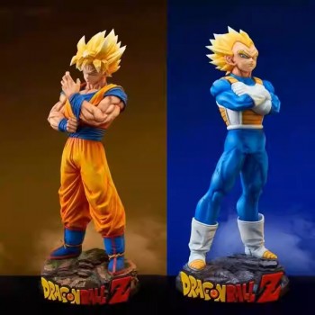 Dragon Ball Super Saiyan Son Goku and Vegeta anime figures set(2pcs a set)