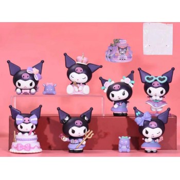 Genuine  Kuromi anime figures set(OPP bag)