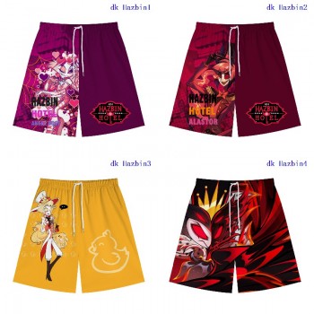 Hazbin Hotel anime beach shorts pants