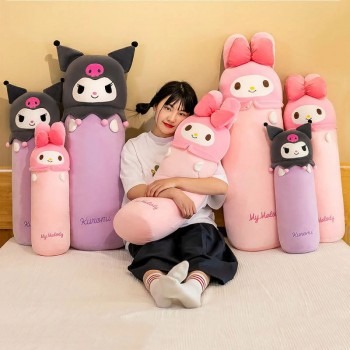 Sanrio Melody kitty Cinnamoroll Kuromi anime plush cylinder pillow