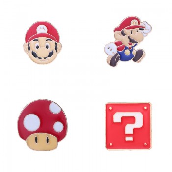 Super Mario anime alloy brooch pins