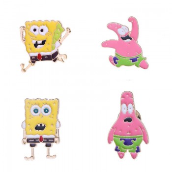 Spongebob anime alloy brooch pins