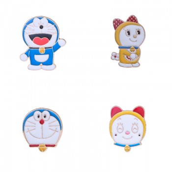 Doraemon anime alloy brooch pins