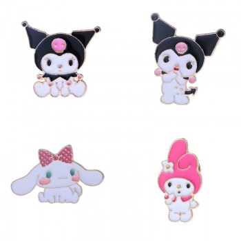 Sanrio Melody Cinnamoroll Kuromi anime alloy brooch pins