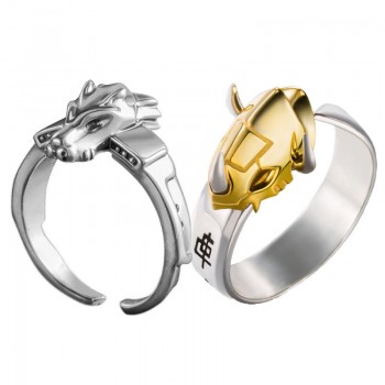 Digimon Digital Monster Garurumon anime rings