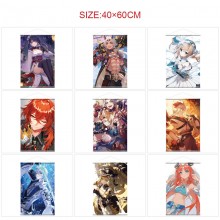 Genshin Impact game wall scroll wallscrolls