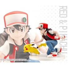 Pokemon Pikachu and Ash Ketchum anime figures set