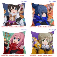 Laid-Back Camp anime two-sided pillow pillowcase 4...