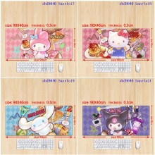 Melody kitty Cinnamoroll Kuromi big mouse pad mat 90/80/70/60/30cm