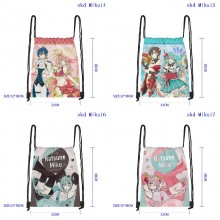 Hatsune Miku anime drawstring backpack bags