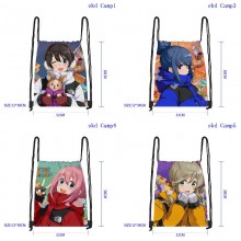 Laid-Back Camp anime drawstring backpack bags