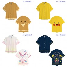 Pokemon anime short sleeved shirts t-shirts