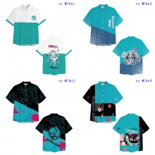 Hatsune Miku anime short sleeved shirts t-shirts