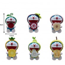 Doraemon eat fruit anime figures set(6pcs a set)(OPP bag)