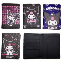 Kuromi anime Passport Cover Card Case Credit Card Holder Wallet