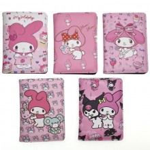 My Melody anime Passport Cover Card Case Credit Card Holder Wallet