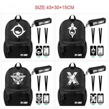 SPY x FAMILY anime nylon backpack bag pencil cards...