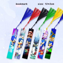 Sonic the Hedgehog anime two-sided metal bookmarks