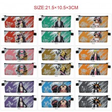 One Piece anime PU zipper pen case pencil bag