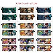 My Hero Academia anime PU zipper pen case pencil bag