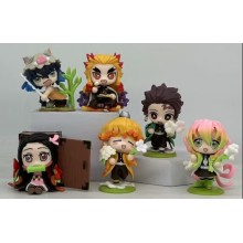 Demon Slayer anime figures set(6pcs a set)(OPP bag)