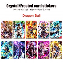 Dragon Ball anime crystal frosted card skin sticke...