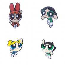 The Powerpuff Girls anime alloy brooch pins