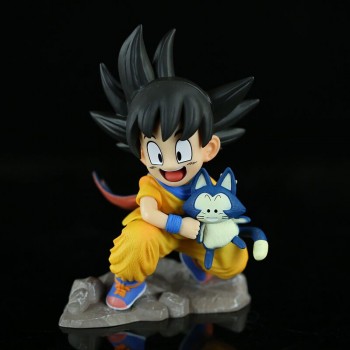 Dragon Ball Childhood Son Goku Puar anime figures set