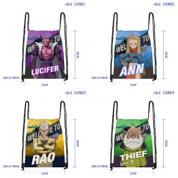 SAND LAND game drawstring backpack bags