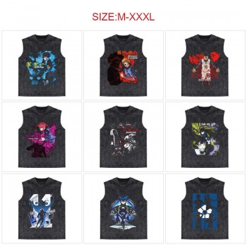 Blue Lock anime 250g cotton direct injection sleeveless vest t-shirts