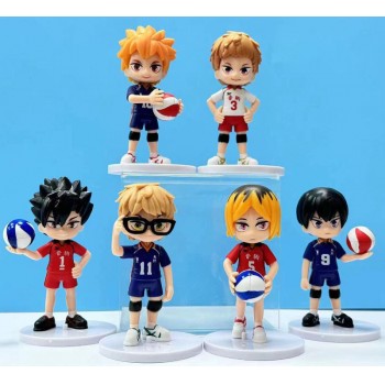 Haikyuu anime figures set(6pcs a set)(OPP bag)