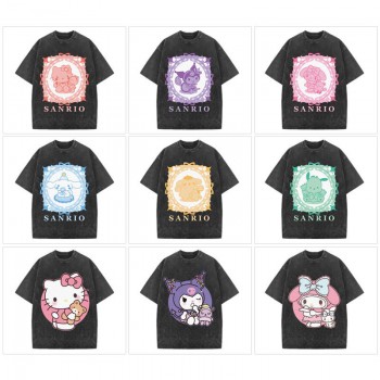 Sanrio Melody kitty Cinnamoroll Kuromi 250g direct injection cotton t-shirts