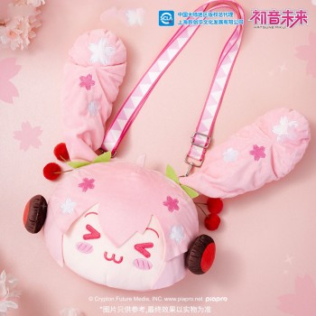 Original Sakura Hatsune Miku anime plush satchel shoulder bags