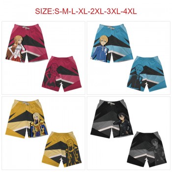 Sword Art Online anime beach short pants summer thin trousers