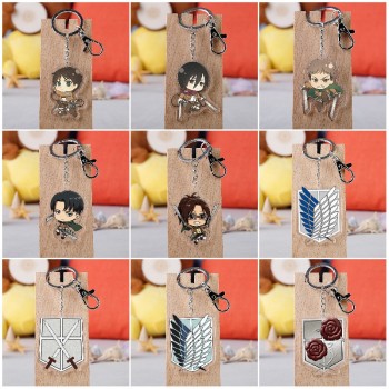 Attack on Titan anime acrylic key chains