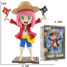 SPY x FAMILY Anya Forger cos Luffy anime figure