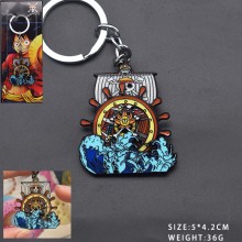 One piece anime movable key chain/necklace