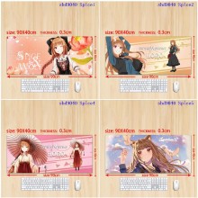 Spice and Wolf anime big mouse pad mat 90/80/70/60...