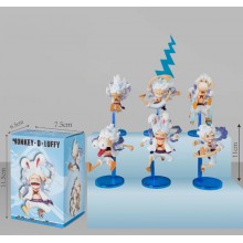 One Piece Nika Luffy anime figures set(6pcs a set)
