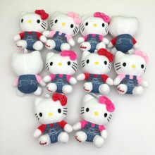 5.2inches Hello Kitty anime plush dolls set(10pcs ...