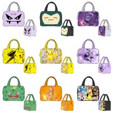Pokemon anime lunch box insulated thermal bags