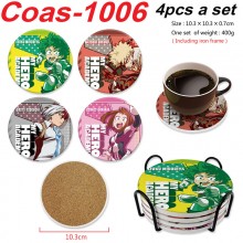 My Hero Academia anime coasters coffee cup mats pa...