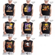 Naruto anime cotton sleeveless vest t-shirts