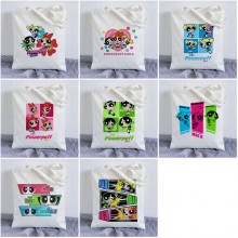 The Powerpuff Girls anime canvas shopping bag handbag