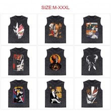 Bleach anime 250g cotton direct injection sleeveless vest t-shirts