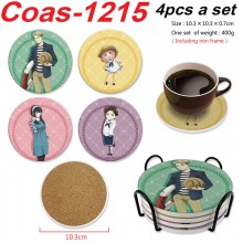 SPY x FAMILY anime coasters coffee cup mats pads(4pcs a set)