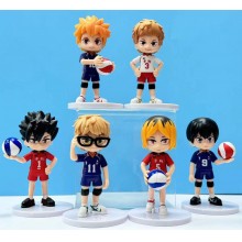 Haikyuu anime figures set(6pcs a set)(OPP bag)